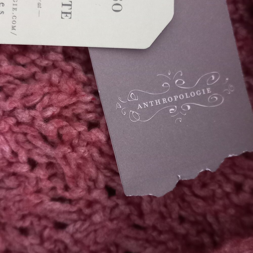 KNITTED & KNOTTED ANTHROPOLOGIE Lilitz long cardigan embellished collar BNWT - Picture 6 of 16